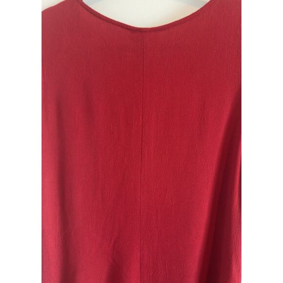 Coldwater Creek Red Maxi Dress Size 10P Excellent Condition - Picture 4 of 5